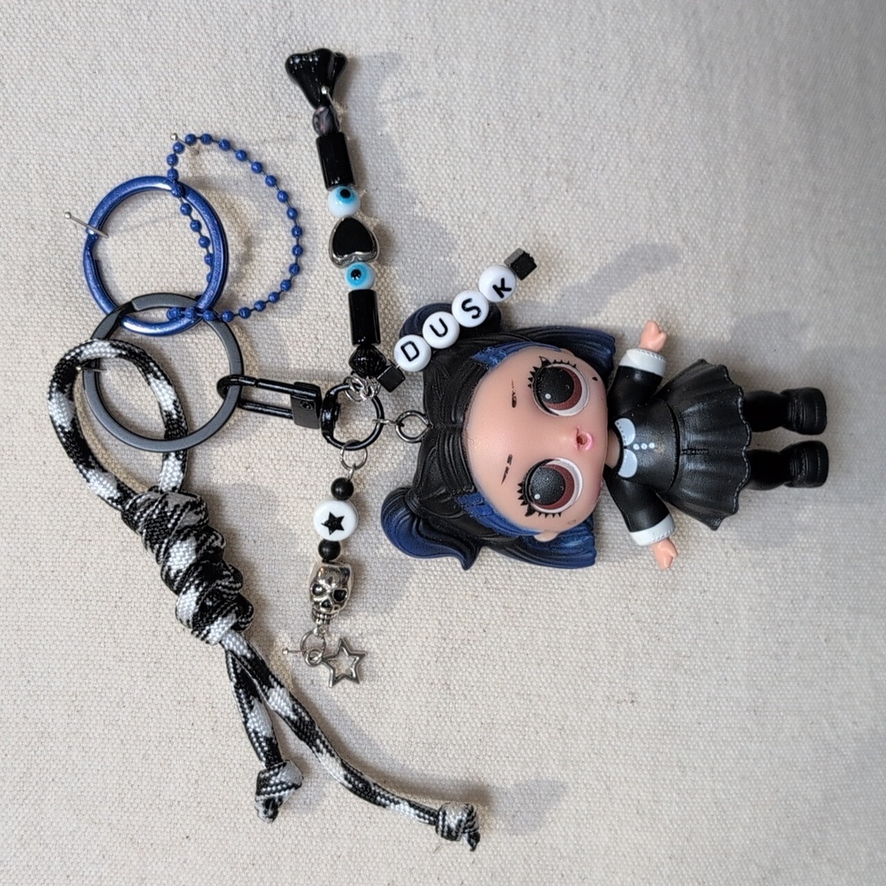 Upcycled LOL Surprise Doll - Dusk series 3 Handmade Bag charm Keychain